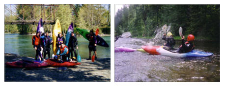 Inflatable kayak tours